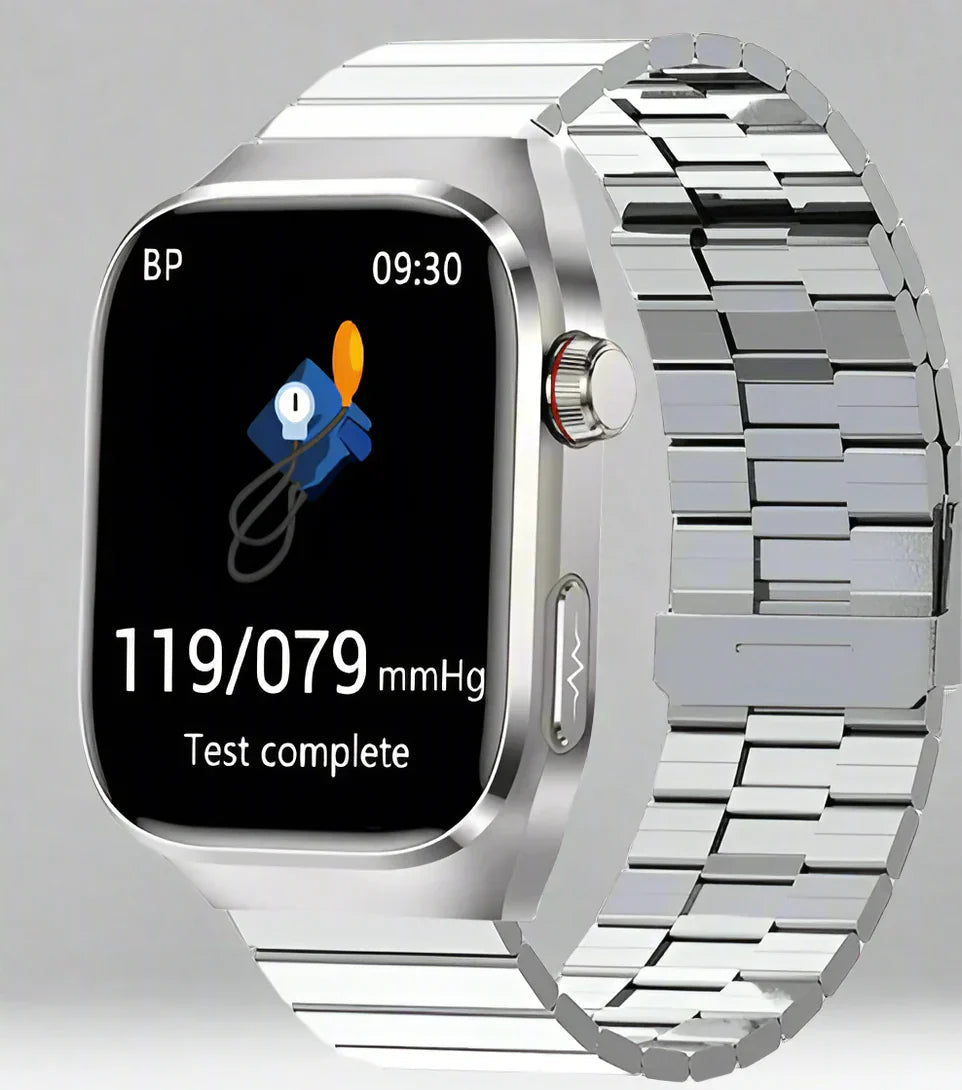 Smart Health Watch with 2.04-Inch AMOLED Touchscreen and EKG Heart Rate Monitoring