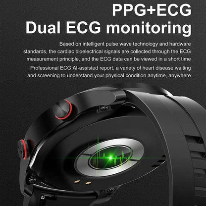 Smart Health Watch with Heart Rate, Blood Pressure and Blood Oxygen Tracking