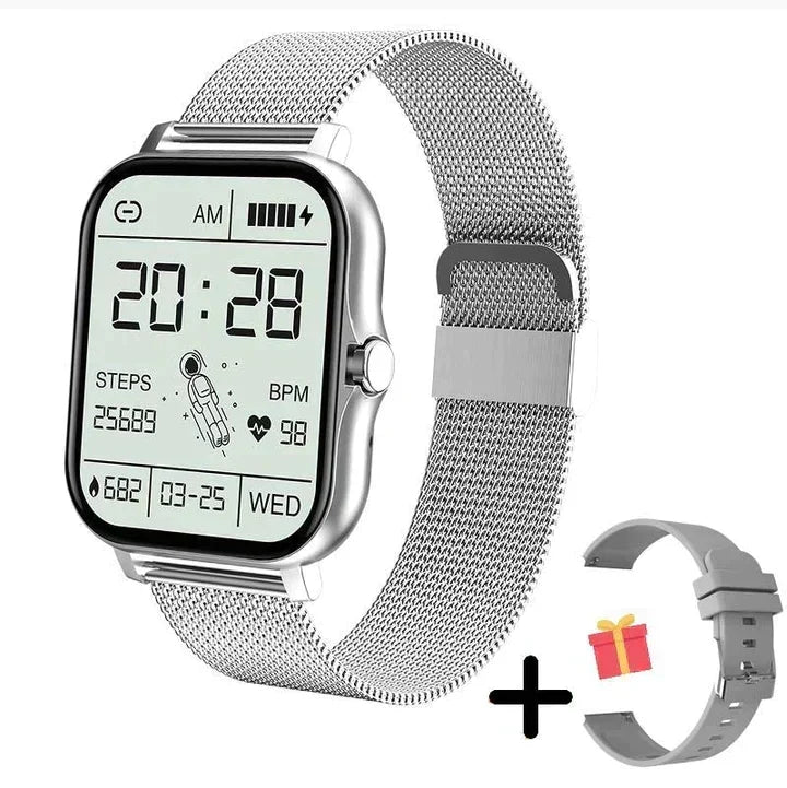 Smartwatch with Health Monitoring, Fitness Tracking and Bluetooth Notifications