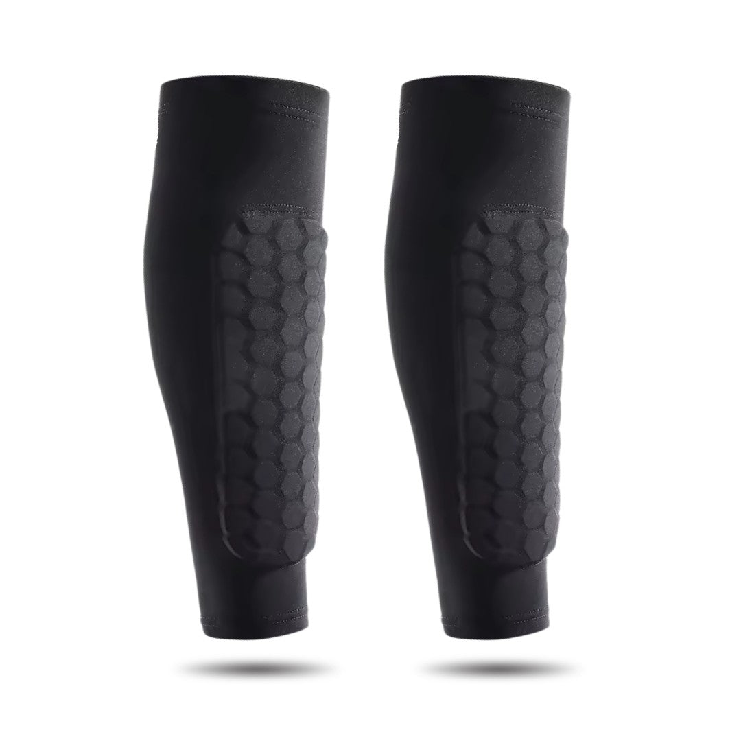 Soccer Shin Guards with Built-In Cushioning and Secure Sock Design