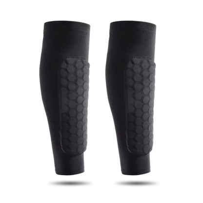 Soccer Shin Guards with Built-In Cushioning and Secure Sock Design