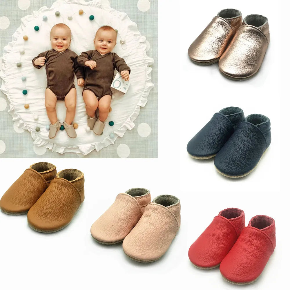 Soft Baby Booties with Elastic Closure for Newborns and Infants