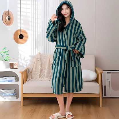 Soft Cotton Bathrobe with Unisex Design for Everyday Comfort