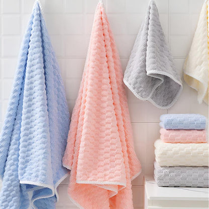 Soft Microfibre Bath Towel Set with Quick Drying Fabric and Hanging Loops