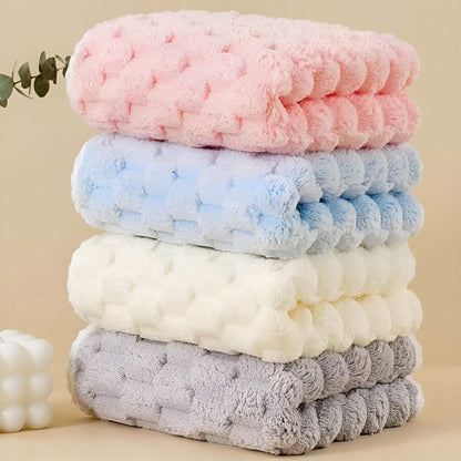 Soft Microfibre Bath Towel Set with Quick Drying Fabric and Hanging Loops