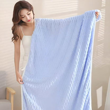 Soft Microfibre Bath Towel Set with Quick Drying Fabric and Hanging Loops