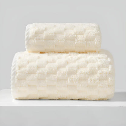 Soft Microfibre Bath Towel Set with Quick Drying Fabric and Hanging Loops