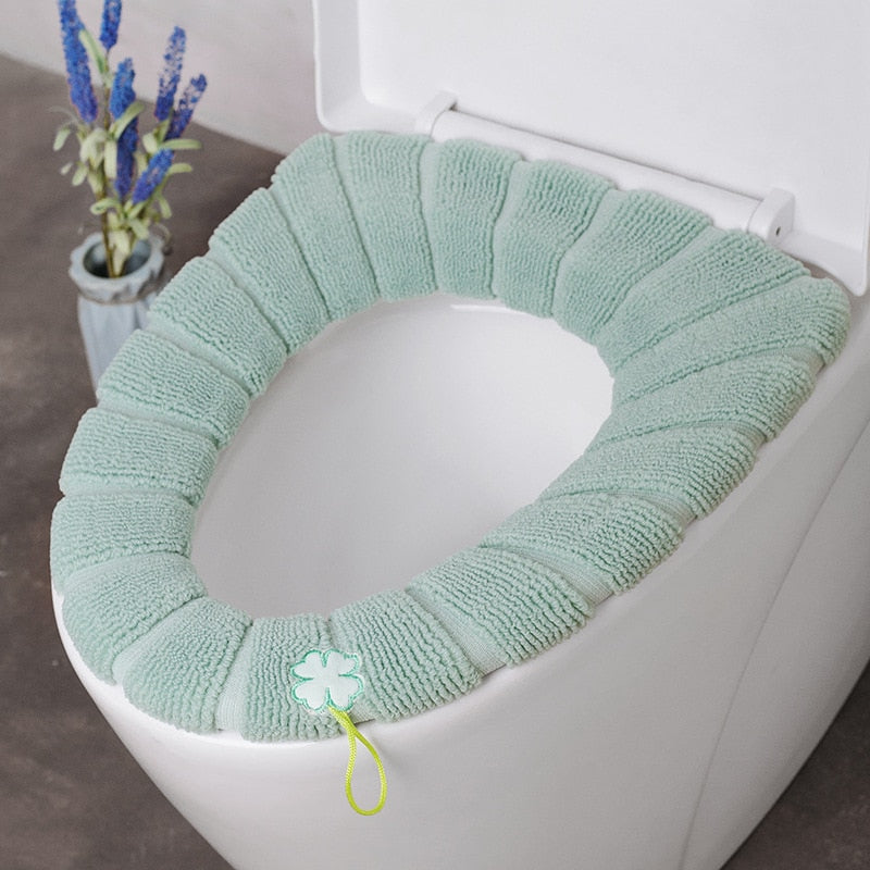 Soft Universal Toilet Seat Cover with Zipper and Handle