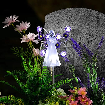 Solar Angel Garden Light, LED Outdoor Decorative Lamp with Weather-Resistant Design