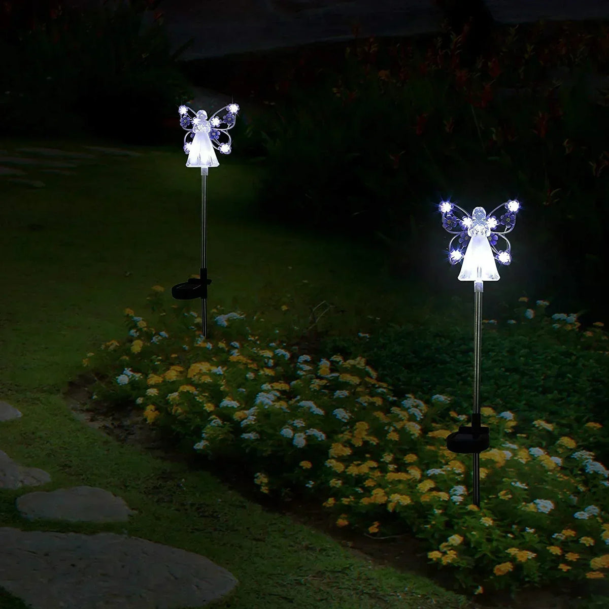 Solar Angel Garden Light, LED Outdoor Decorative Lamp with Weather-Resistant Design