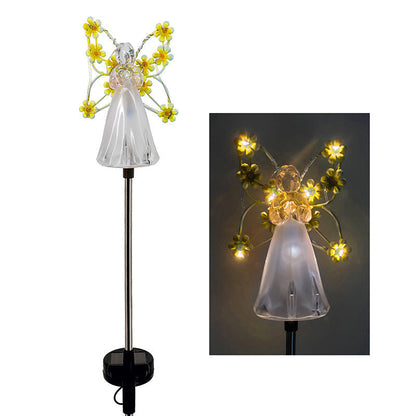 Solar Angel Garden Light, LED Outdoor Decorative Lamp with Weather-Resistant Design