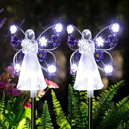 Solar Angel Garden Light, LED Outdoor Decorative Lamp with Weather-Resistant Design