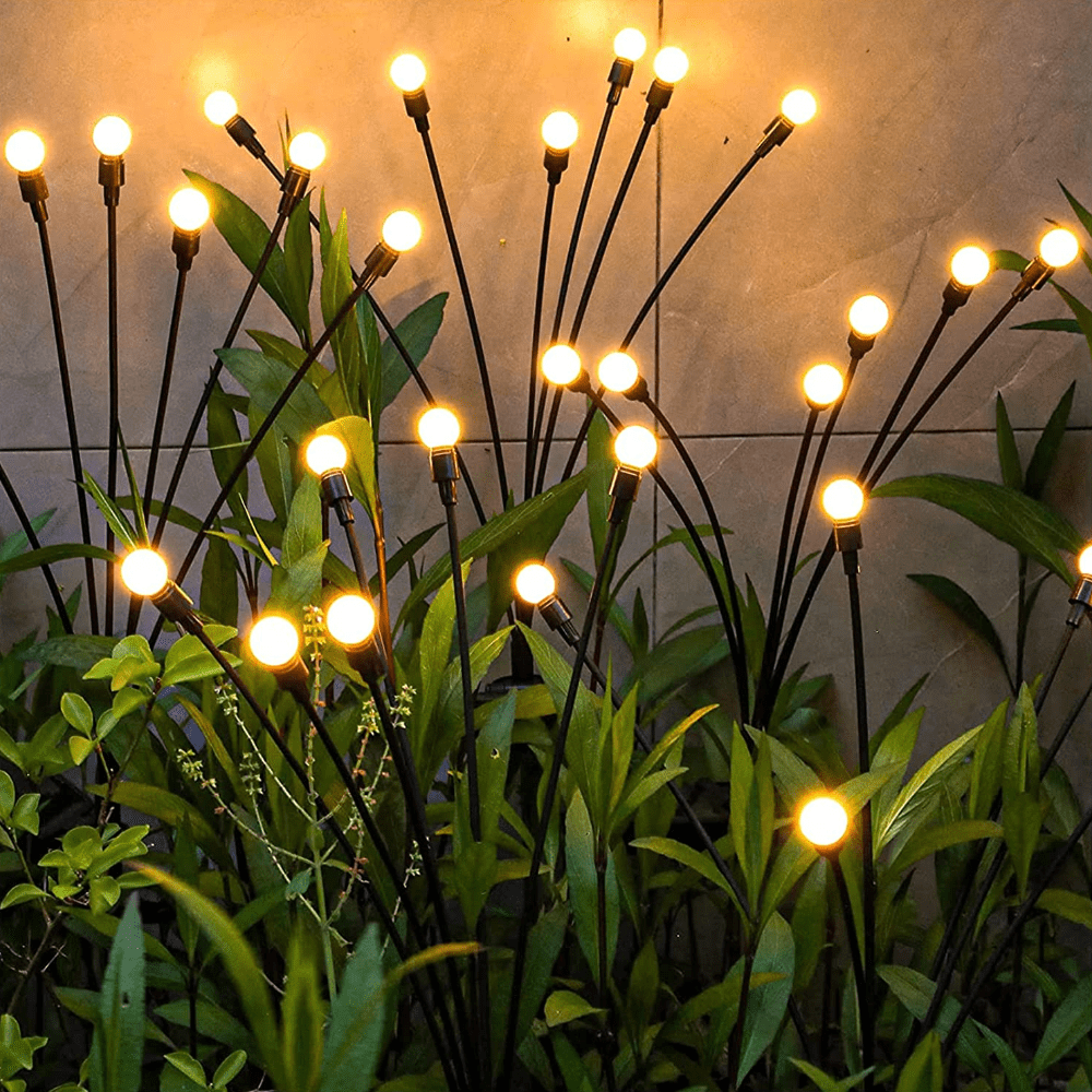 Solar Firefly Garden Lights with Automatic Dusk Activation and IP65 Waterproof Design