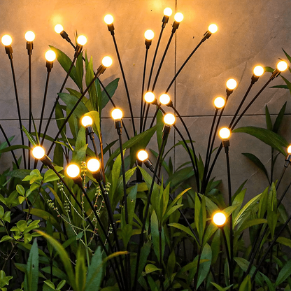 Solar Firefly Garden Lights with Automatic Dusk Activation and IP65 Waterproof Design