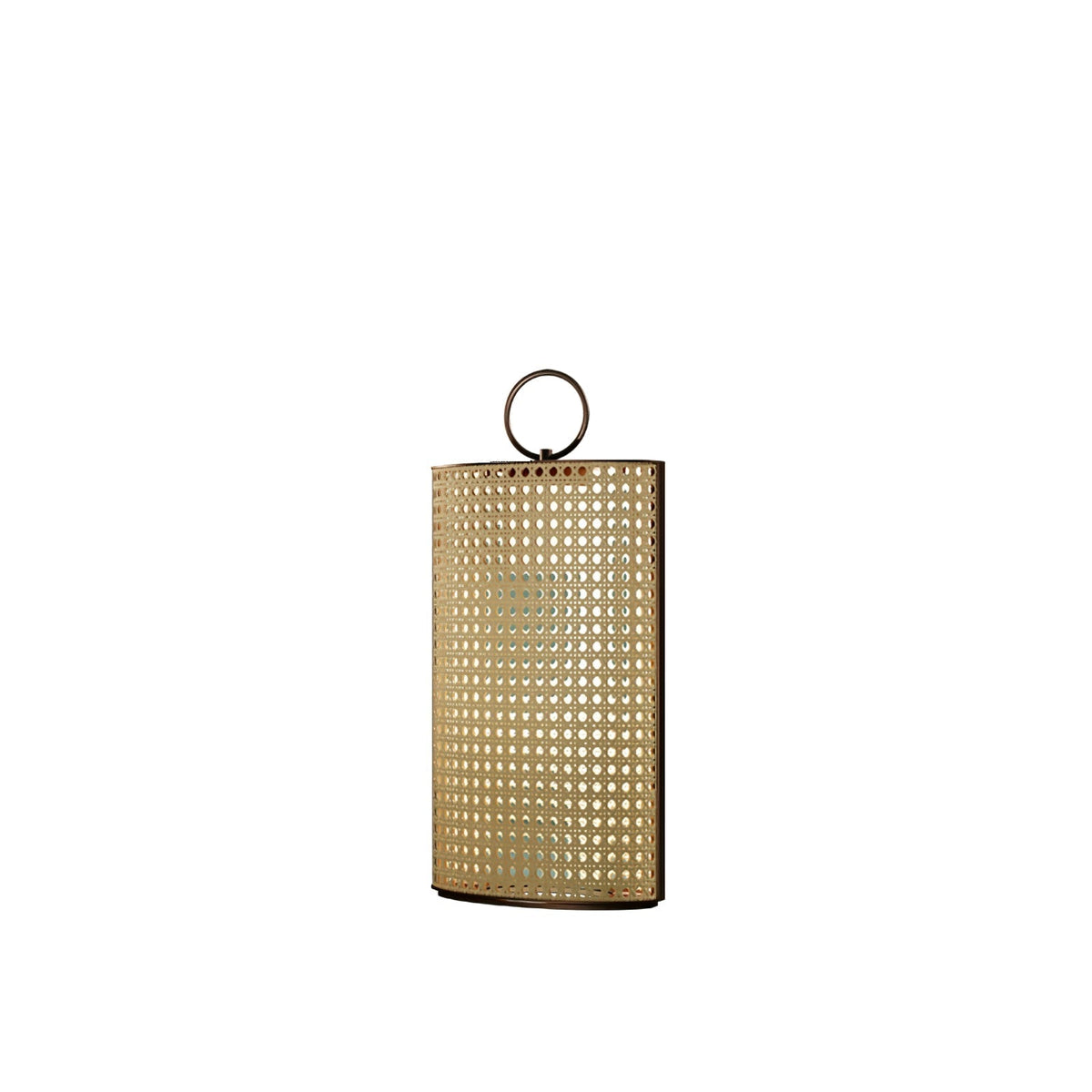 Solar Outdoor Lantern with Remote Control and Rattan Design