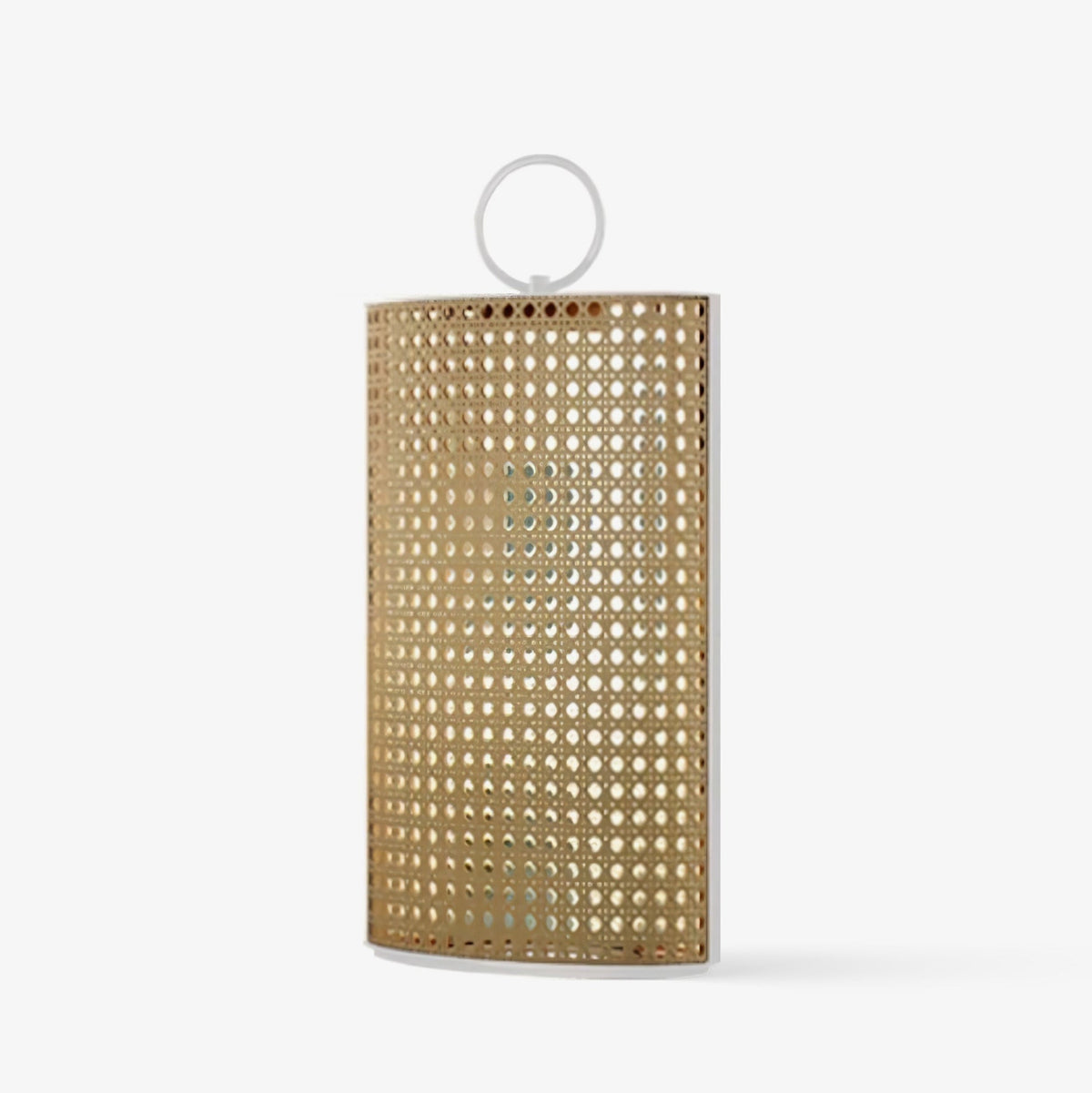 Solar Outdoor Lantern with Remote Control and Rattan Design