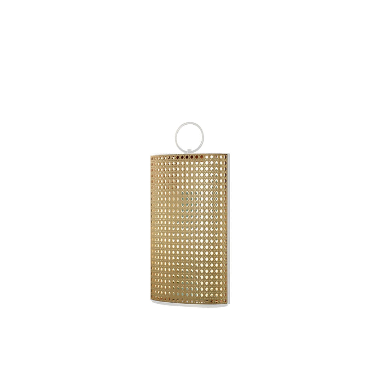 Solar Outdoor Lantern with Remote Control and Rattan Design