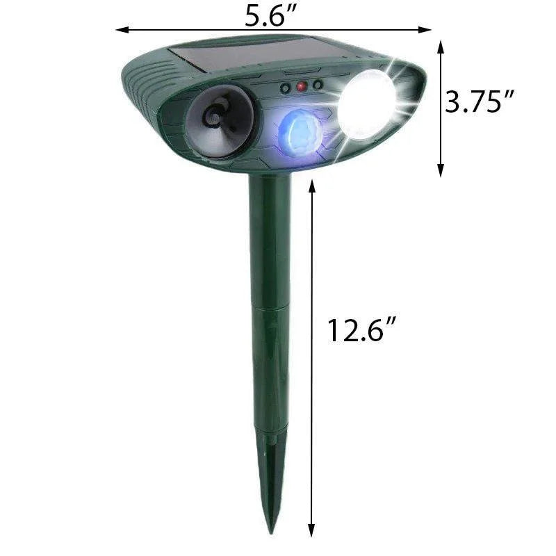 Solar Powered Ultrasonic Deer Repeller with Motion Sensor