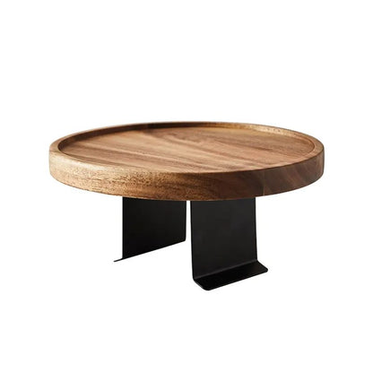 Solid Wood Clip-On Sofa Armrest Table for Drinks and Essentials