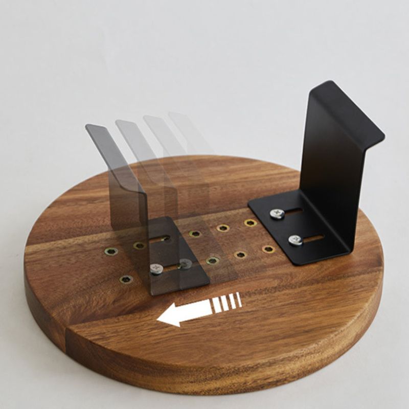 Solid Wood Clip-On Sofa Armrest Table for Drinks and Essentials