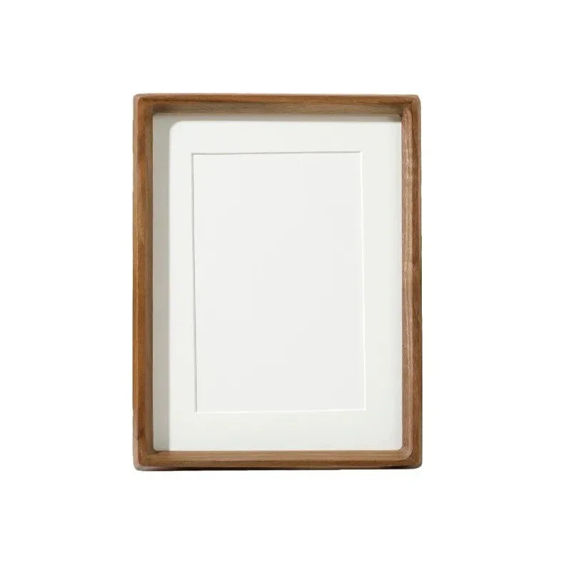 Solid Wood Photo Frame with Acrylic Front and Rounded Corners