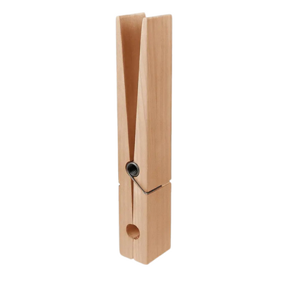 Solid Wood Wall Hooks with Sculptural Peg Design and Self Adhesive Mounting