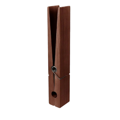 Solid Wood Wall Hooks with Sculptural Peg Design and Self Adhesive Mounting