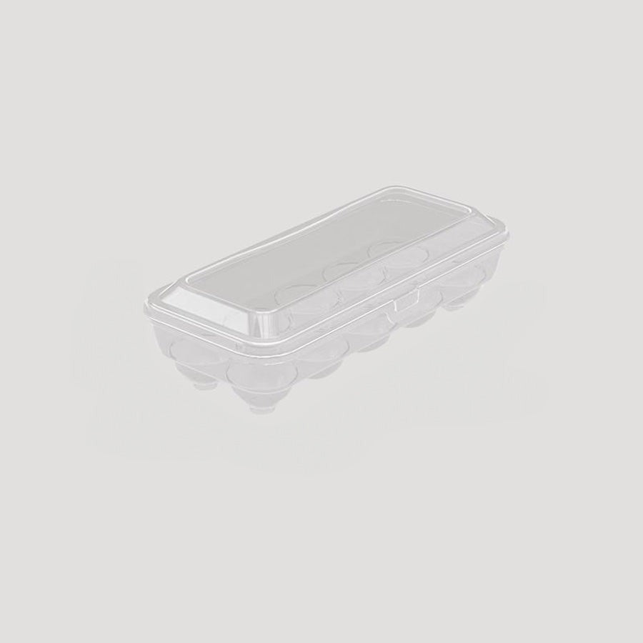Stackable Egg Storage Organizer with Hinged Lid for Neat Refrigerator Storage