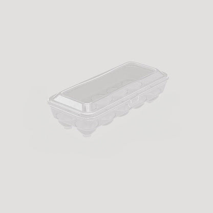 Stackable Egg Storage Organizer with Hinged Lid for Neat Refrigerator Storage