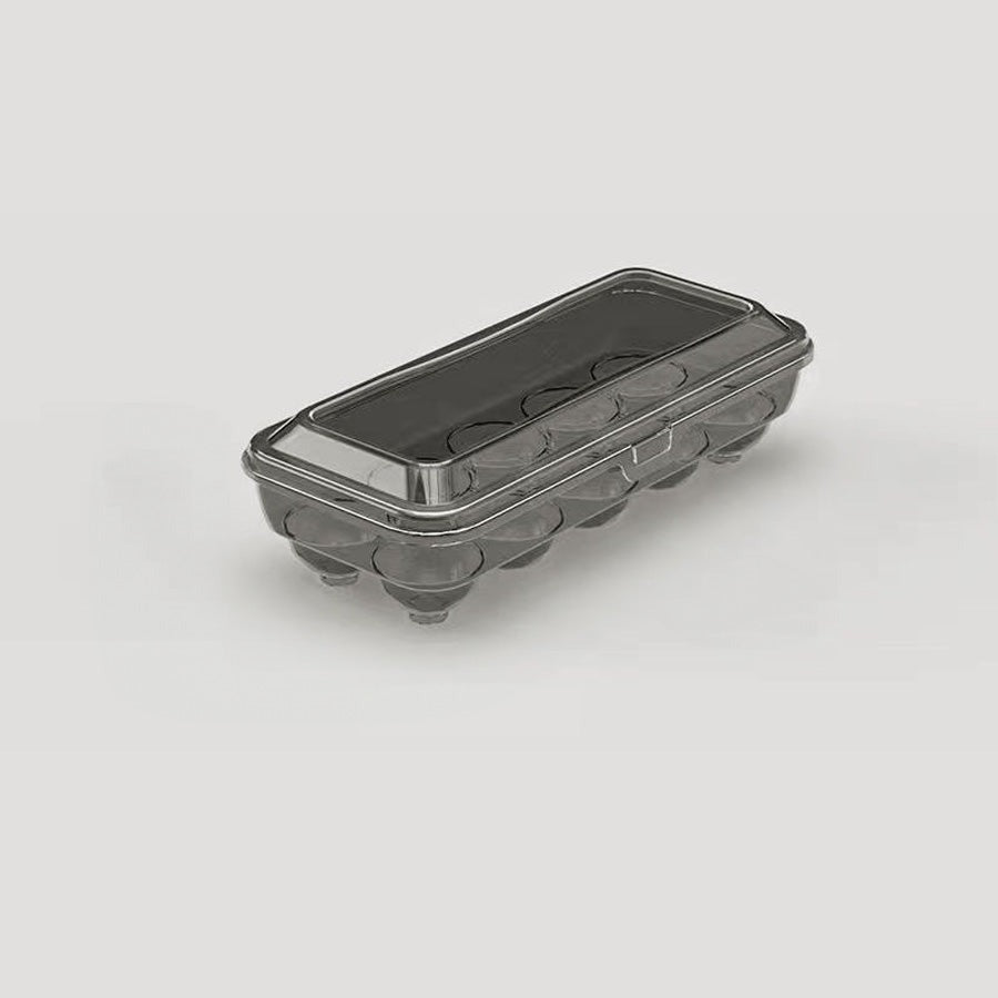 Stackable Egg Storage Organizer with Hinged Lid for Neat Refrigerator Storage