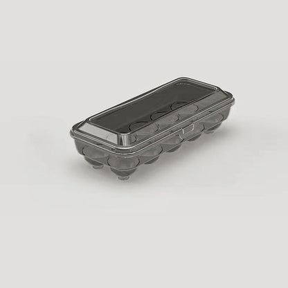 Stackable Egg Storage Organizer with Hinged Lid for Neat Refrigerator Storage