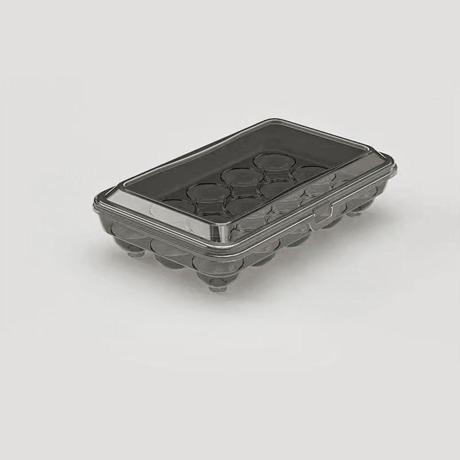 Stackable Egg Storage Organizer with Hinged Lid for Neat Refrigerator Storage