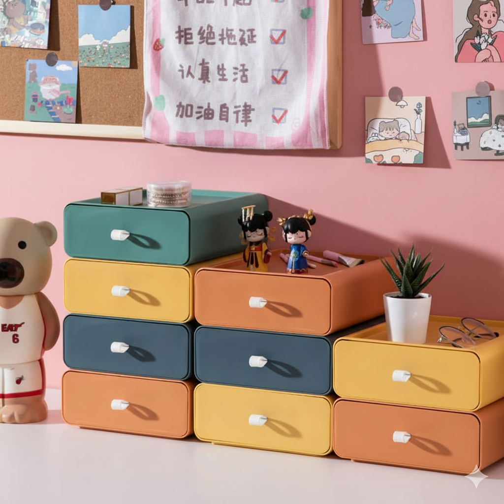 Stackable Plastic Storage Boxes for Organised Home and Office Storage