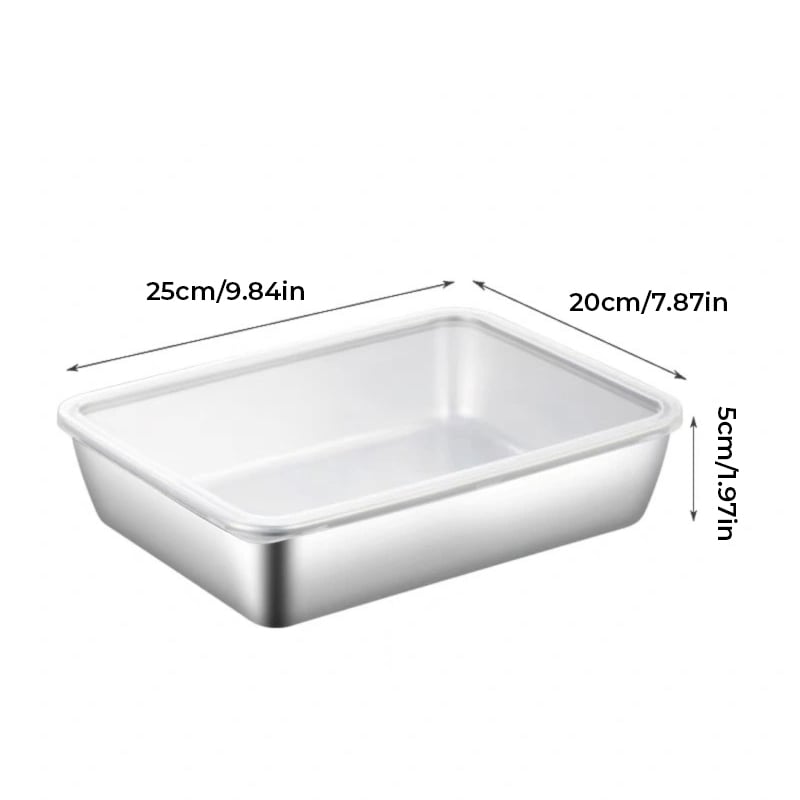 Stainless Steel Food Storage Containers Durable Reusable Meal Boxes