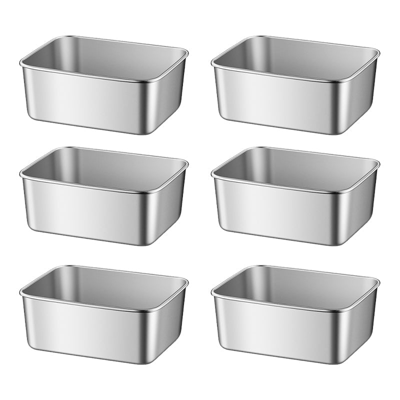 Stainless Steel Food Storage Containers Durable Reusable Meal Boxes