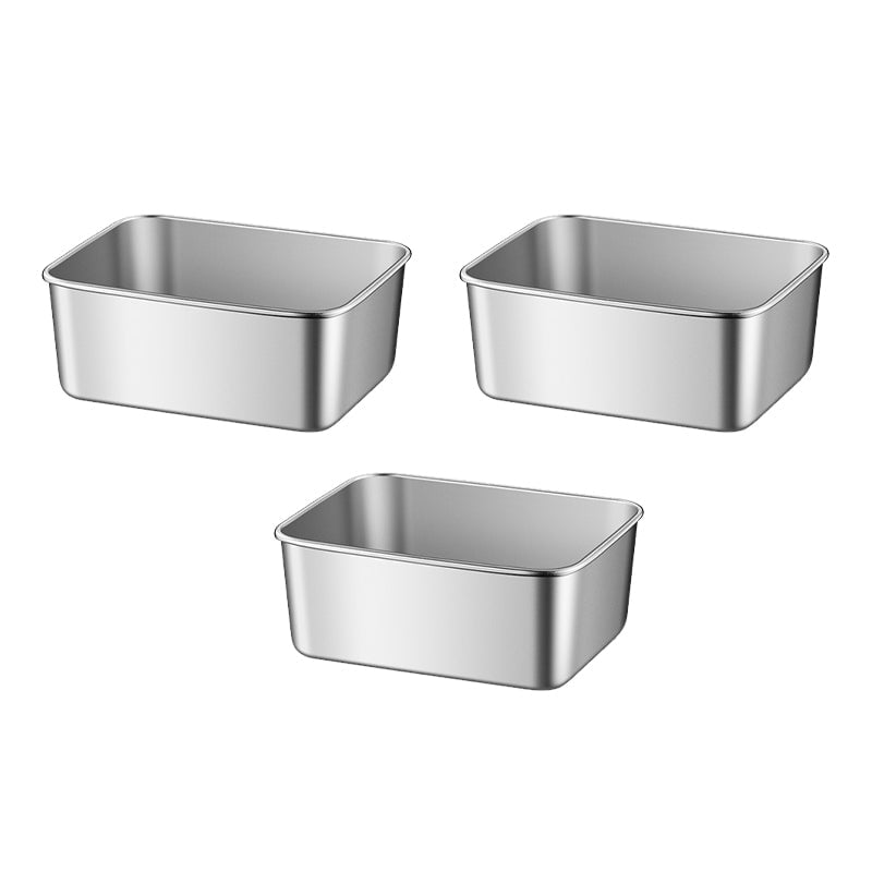 Stainless Steel Food Storage Containers Durable Reusable Meal Boxes