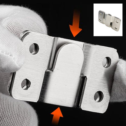 Stainless Steel Interlocking Z-Clip Flush Mount Brackets for Wall Hanging
