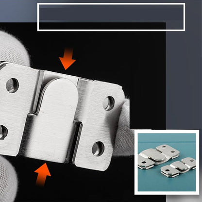 Stainless Steel Interlocking Z-Clip Flush Mount Brackets for Wall Hanging
