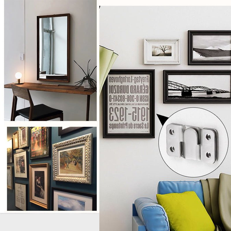 Stainless Steel Interlocking Z-Clip Flush Mount Brackets for Wall Hanging