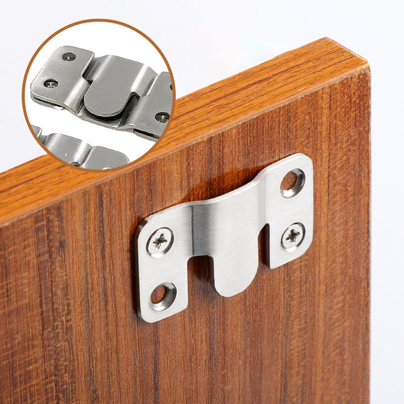 Stainless Steel Interlocking Z-Clip Flush Mount Brackets for Wall Hanging