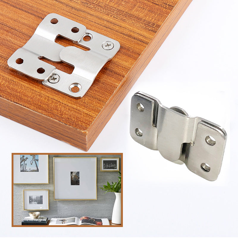 Stainless Steel Interlocking Z-Clip Flush Mount Brackets for Wall Hanging