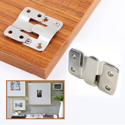 Stainless Steel Interlocking Z-Clip Flush Mount Brackets for Wall Hanging