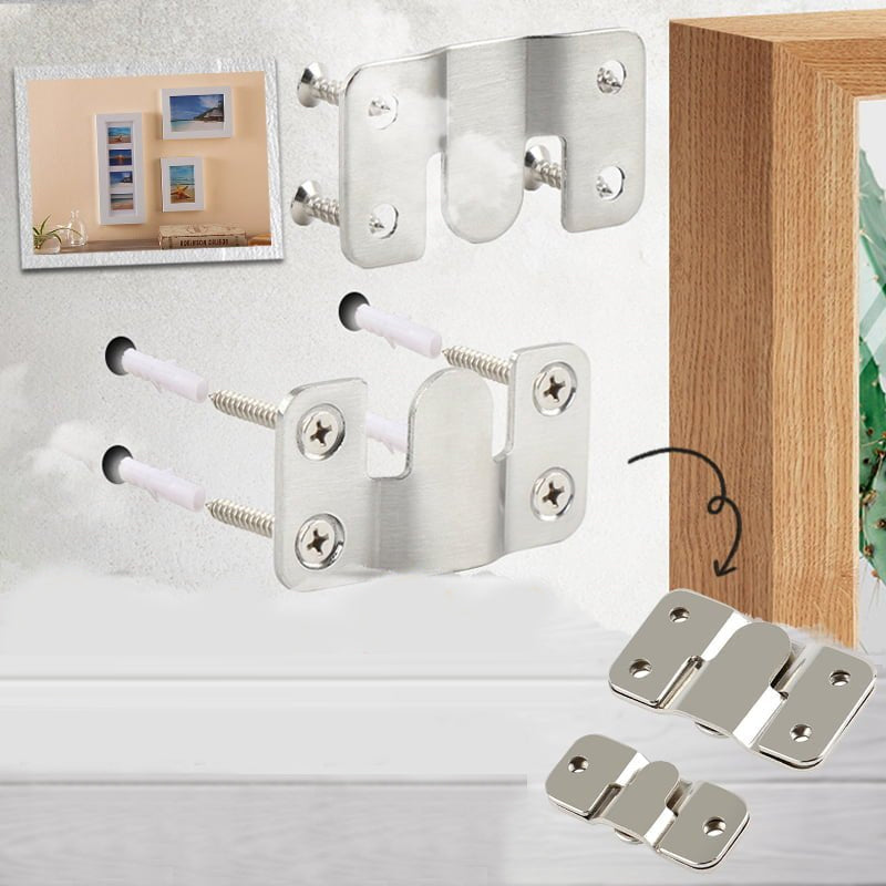 Stainless Steel Interlocking Z-Clip Flush Mount Brackets for Wall Hanging