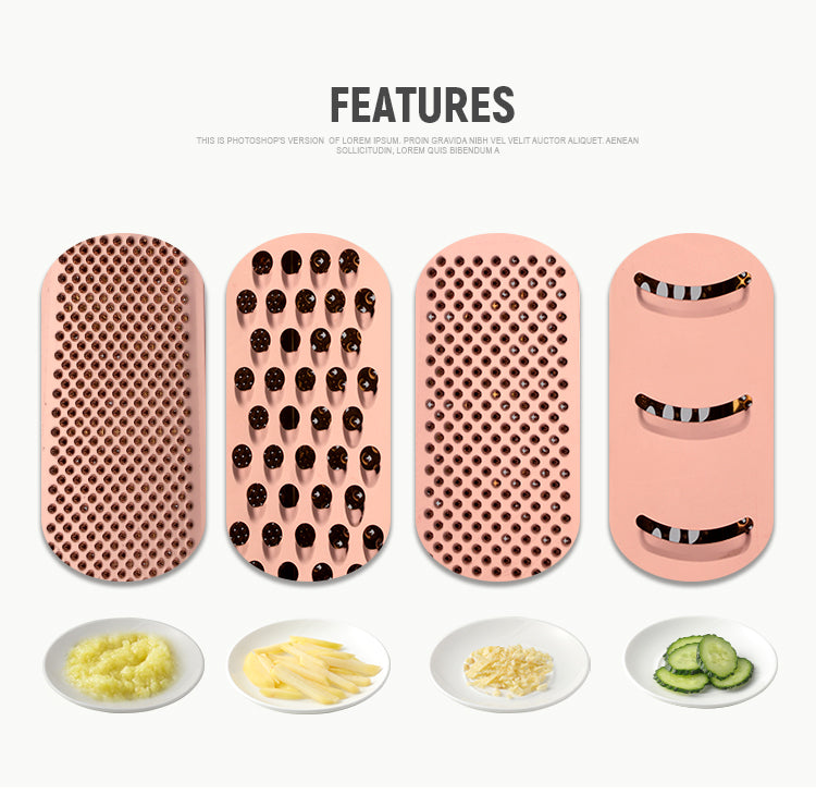 Stainless Steel Kitchen Grater with Polished Finish and Compact Design