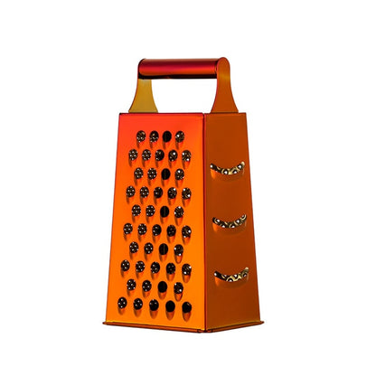Stainless Steel Kitchen Grater with Polished Finish and Compact Design