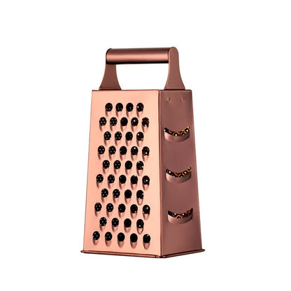 Stainless Steel Kitchen Grater with Polished Finish and Compact Design
