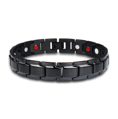 Stainless Steel Magnetic Bracelet with Integrated Energy Magnets