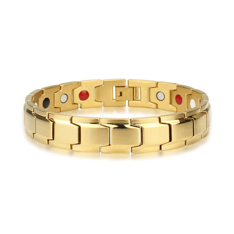 Stainless Steel Magnetic Bracelet with Integrated Energy Magnets