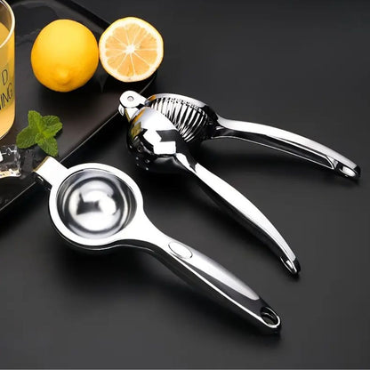 Stainless Steel Manual Citrus Juicer – Ergonomic Hand Press for Fresh Citrus Juice