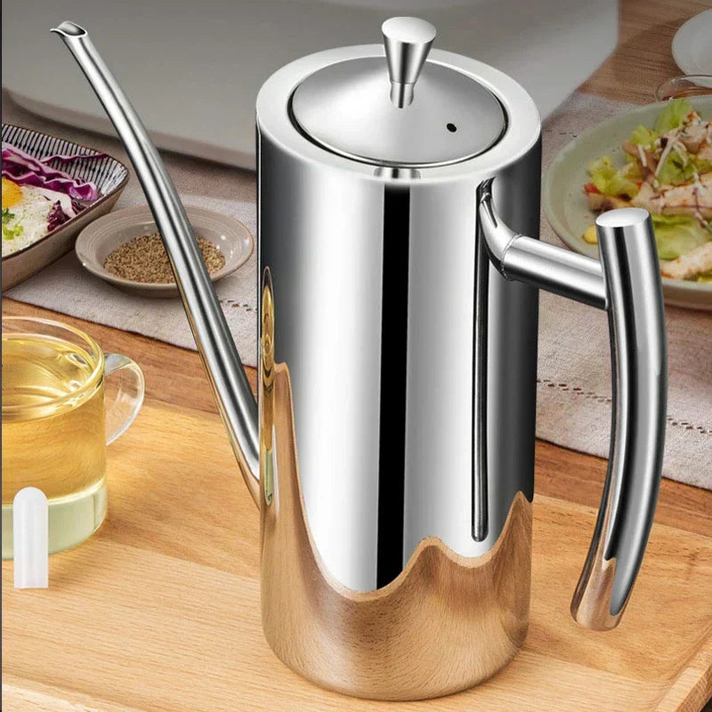 Stainless Steel Oil Dispenser Bottle Leak Proof